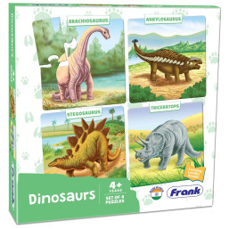 Frank - Dinosaurs Set of 4 Jigsaw Puzzles